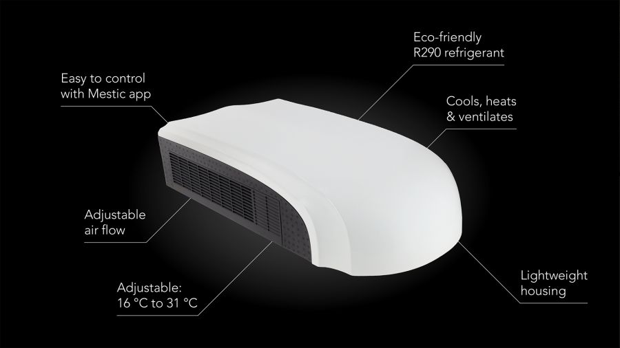 Tagklimaanlæg RTA-2500L hvid
