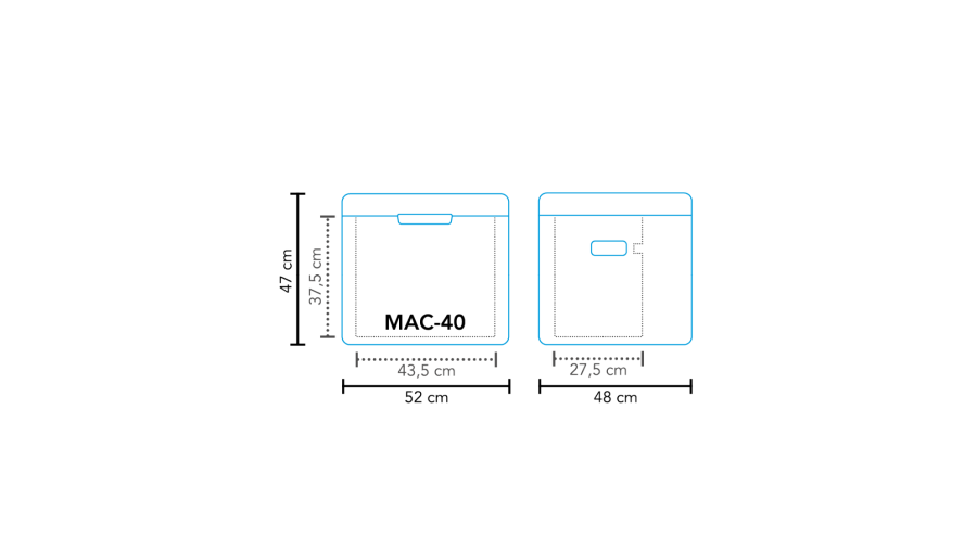 Køleboks absorption MAC-40 AC/DC 30mbar