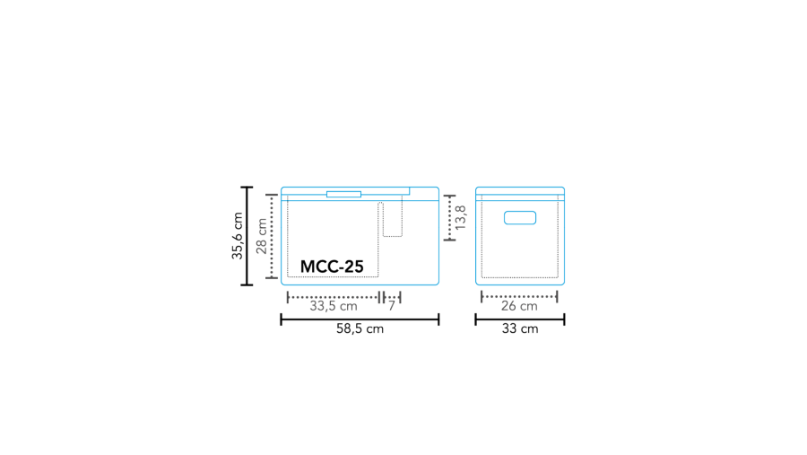 Køleboks kompressor MCC-25 AC/DC