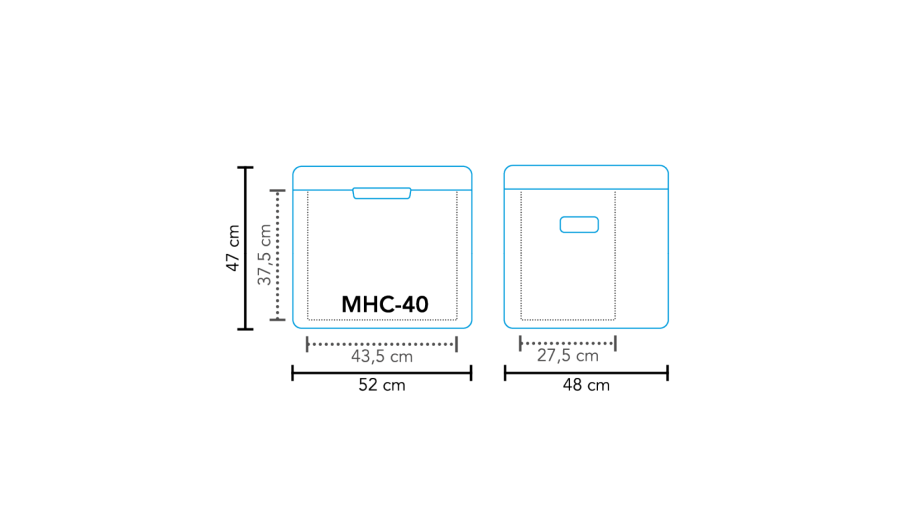 Køleboks hybride MHC-40 AC/DC