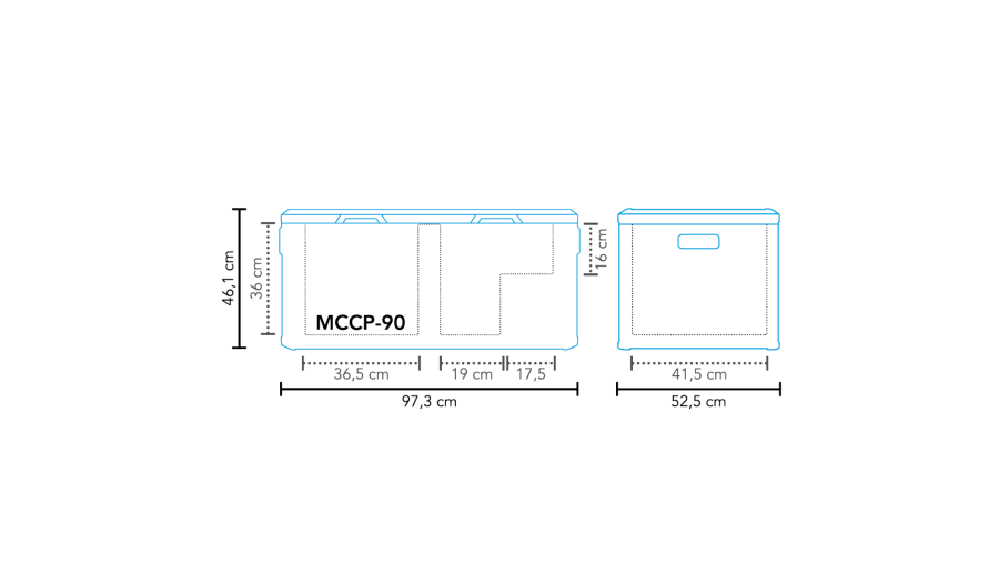 Køleboks kompressor MCCP-90 AC/DC Dual Zone