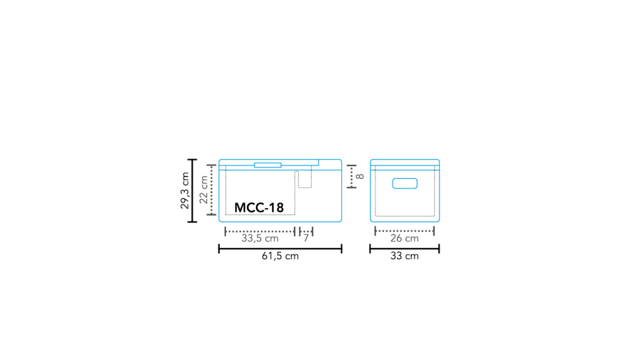Køleboks kompressor MCC-18 AC/DC