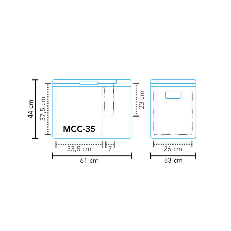 Køleboks kompressor MCC-35 AC/DC